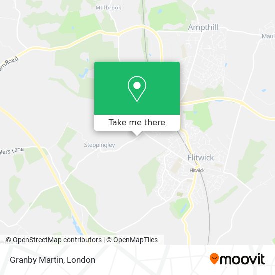 How to get to Granby Martin in Central Bedfordshire by Bus or Train?