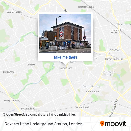 How to get to Rayners Lane Underground Station by bus, Tube or train?