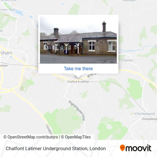How to get to Chalfont Latimer Underground Station in Amersham by Bus