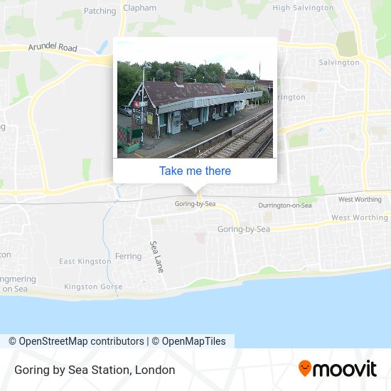 Map Of Goring By Sea Cindra Carmelina