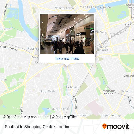 How to get to Southside Shopping Centre in Wandsworth by bus, train or