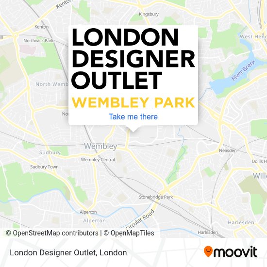 London Designer Outlet Map How to get to London Designer Outlet in Wembley by Bus or Train?