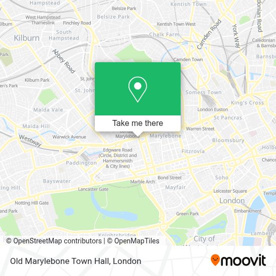 How to get to Old Marylebone Town Hall by bus, Tube or train?