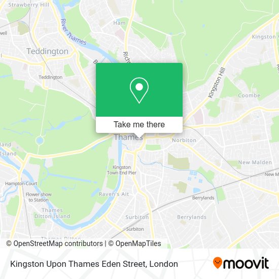 How to get to Kingston Upon Thames Eden Street by bus, train or Tube?