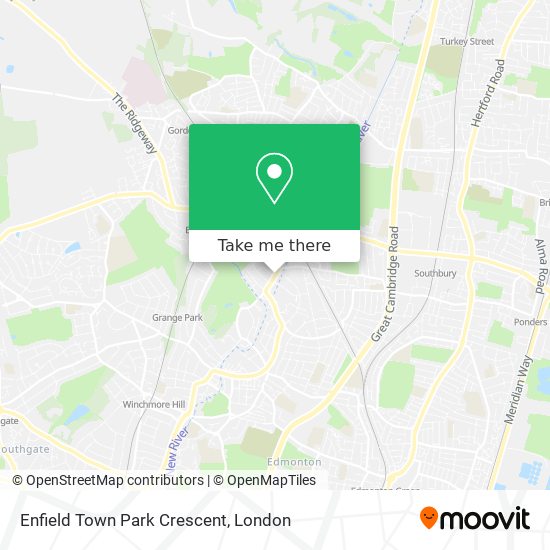 How to get to Enfield Town Park Crescent by bus, train or Tube?