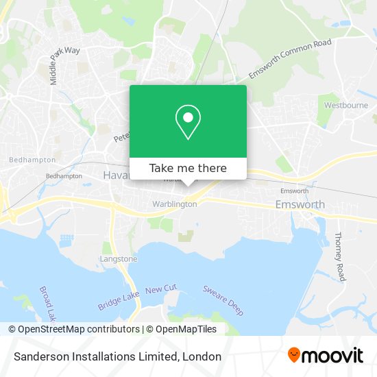 How to get to Sanderson Installations Limited in Havant by Bus or Train?