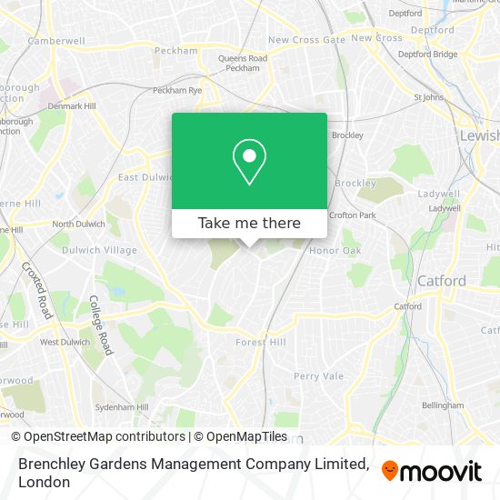 How to get to Brenchley Gardens Management Company Limited in Honor Oak