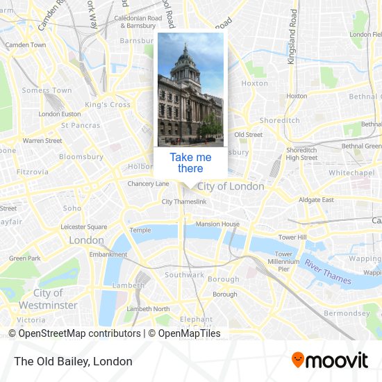 How to get to The Old Bailey in City Of London by bus, Tube or train?