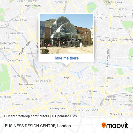 Business Design Center London Map How to get to BUSINESS DESIGN CENTRE in Angel by Bus, Tube or Train?