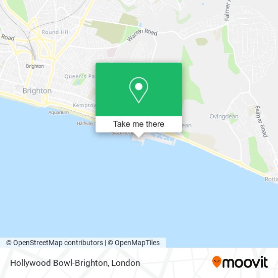 How to get to Hollywood BowlBrighton in Brighton And Hove by Bus or Train?