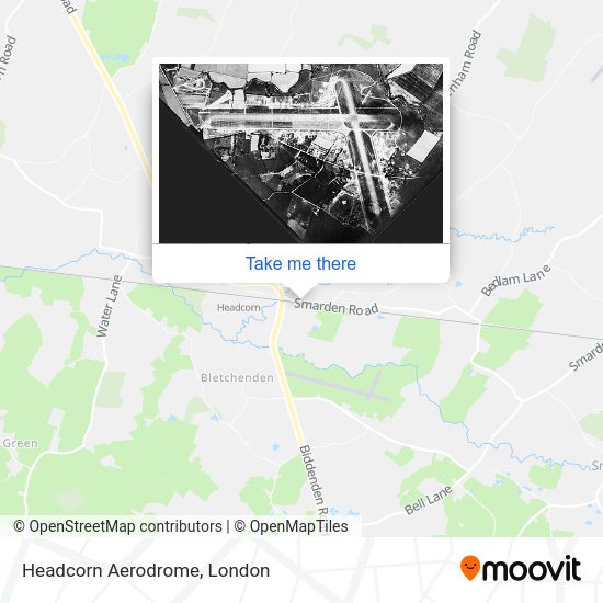 How to get to Headcorn Aerodrome in Maidstone by bus or train?