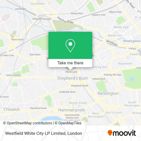 How to get to Westfield White City LP Limited by Tube, bus or train?