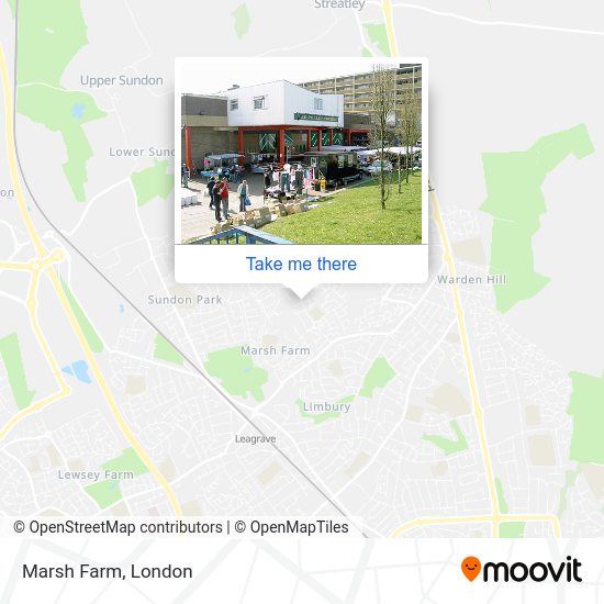 How to get to Marsh Farm in Luton by bus, train or Tube?