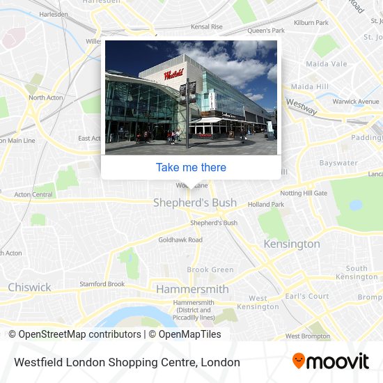 How to get to Westfield London Shopping Centre in Shepherd'S Bush by