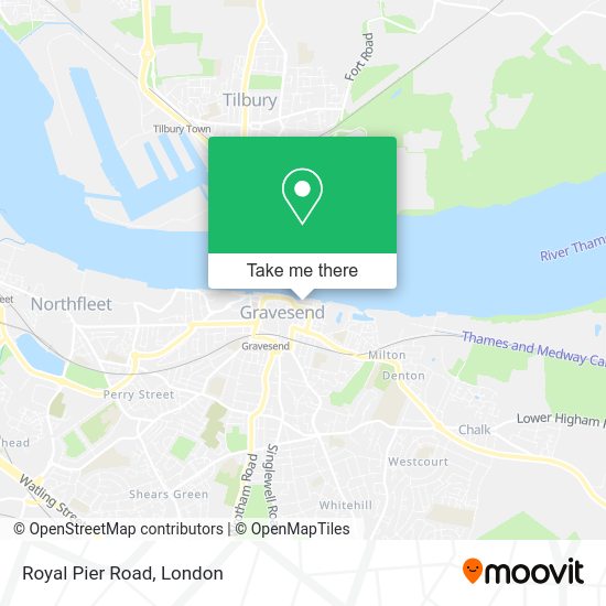 How to get to Royal Pier Road in Gravesend by bus, train or DLR?