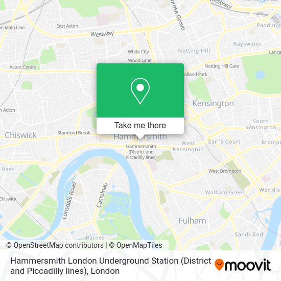 How to get to Hammersmith London Underground Station (District and