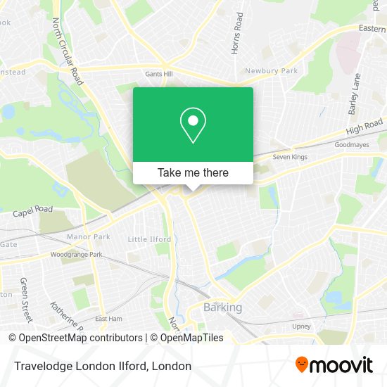 How to get to Travelodge London Ilford by Train, Bus, DLR or Tube?