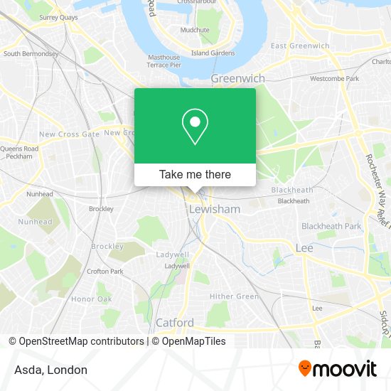 How to get to Asda in Lewisham by bus, train, Tube or DLR?