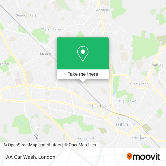 How to get to AA Car Wash in Luton by Bus or Train?