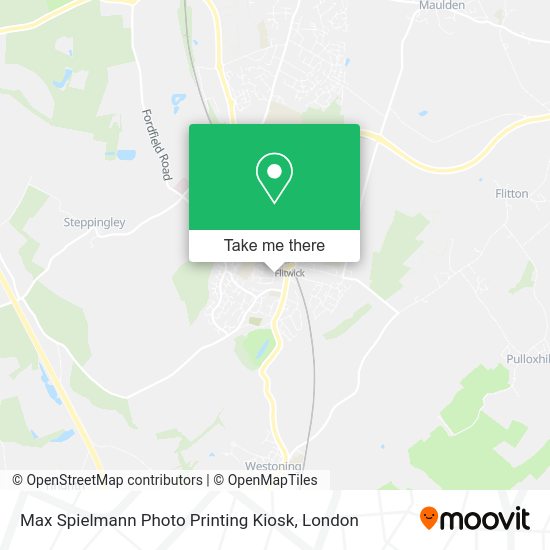 How to get to Max Spielmann Photo Printing Kiosk in Flitwick by train