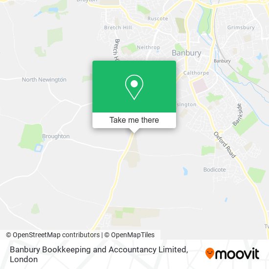 How to get to Banbury Bookkeeping and Accountancy Limited in Cherwell by Bus or Train?