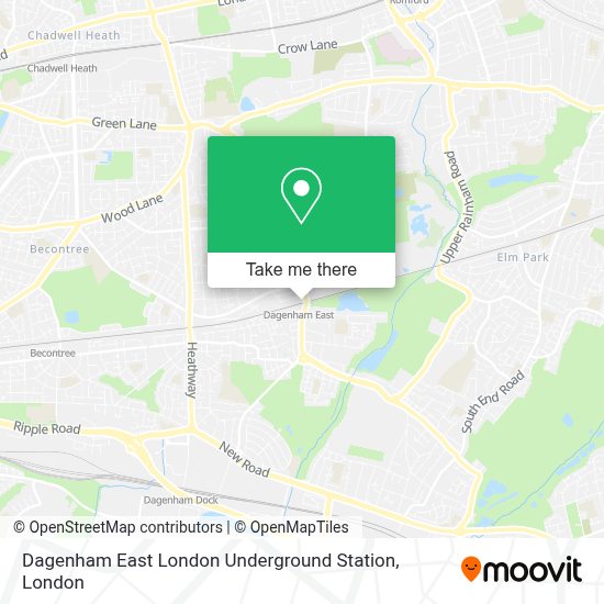 How to get to Dagenham East London Underground Station by bus, Tube or