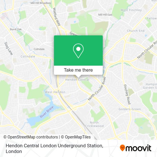 How to get to Hendon Central London Underground Station by bus, Tube or