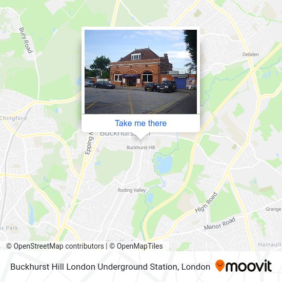 How to get to Buckhurst Hill London Underground Station by Tube, bus or train?