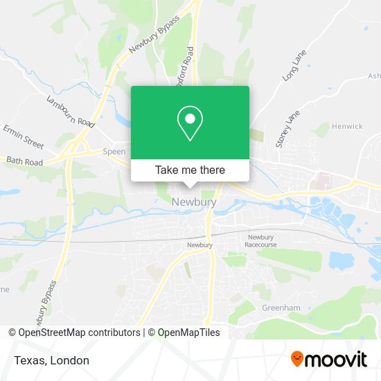 How to get to Texas in Newbury (W Berks) by Bus or Train?