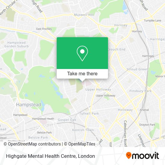 How to get to Highgate Mental Health Centre by bus, Tube or train?
