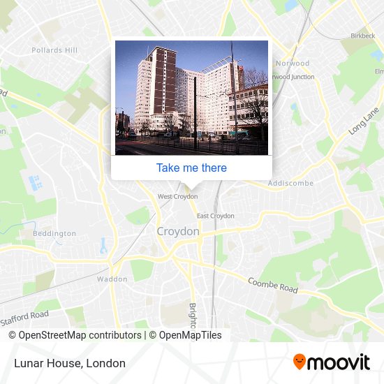 How to get to Lunar House in Croydon by bus, train, Tramlink or Tube?