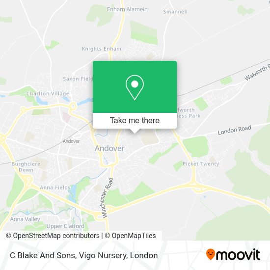 How to get to C Blake And Sons, Vigo Nursery in London by Bus or Train?