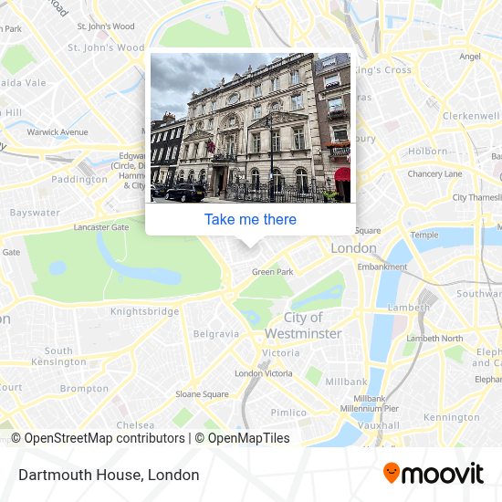 How to get to Dartmouth House in Mayfair by Tube, Bus, Train or DLR?