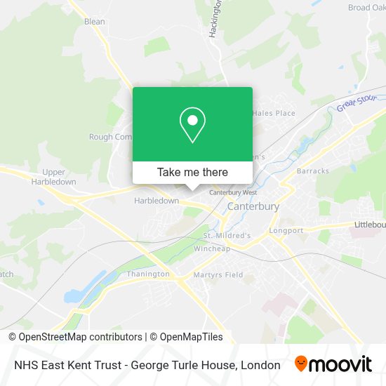 How to get to NHS East Kent Trust Turle House in Canterbury by