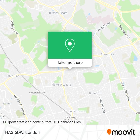 How to get to HA3 6DW in Harrow Weald by bus, Tube or train?