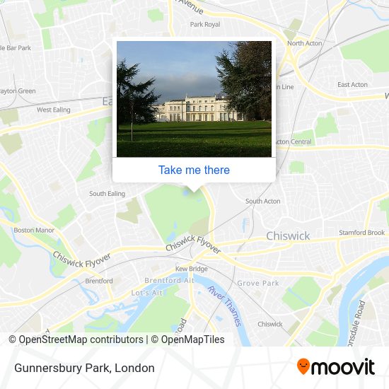 How to get to Gunnersbury Park in Acton by bus, Tube or train?