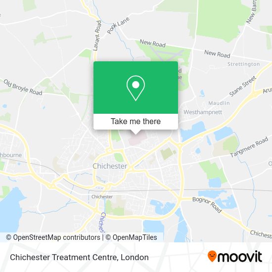 How to get to Chichester Treatment Centre in Chichester (Town) by bus