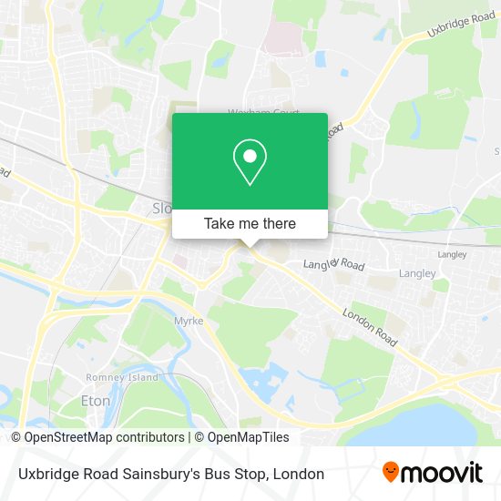 How to get to Uxbridge Road Sainsbury's Bus Stop in Slough by bus