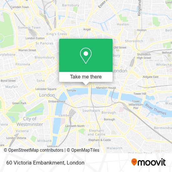 How to get to 60 Victoria Embankment in City Of London by Tube, bus or