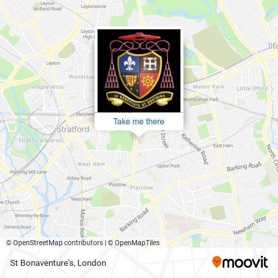 How to get to St Bonaventure's in Upton Park by Bus, Train or Tube?