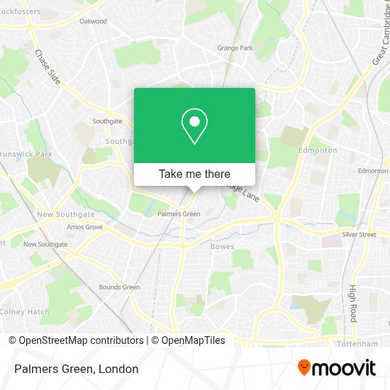 Palmers Green London Map How to get to Palmers Green by Bus, Tube or Train?