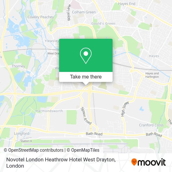 How to get to Novotel London Heathrow Hotel West Drayton by Bus, Train