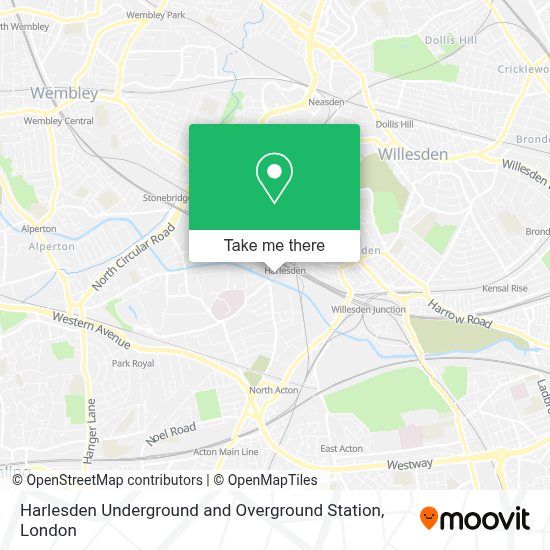How to get to Harlesden Underground and Overground Station in Park