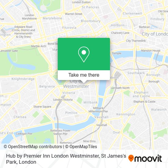 How to get to Hub by Premier Inn London Westminster, St James's Park by