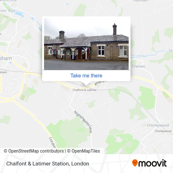 How to get to Chalfont & Latimer Station in Amersham by bus, Tube or train?
