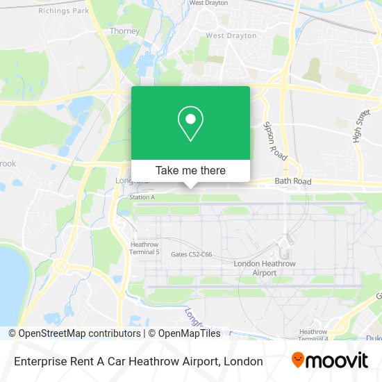 How to get to Enterprise Rent A Car Heathrow Airport by bus, train or Tube?