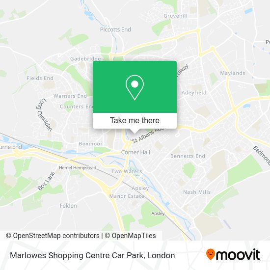 How to get to Marlowes Shopping Centre Car Park in Hemel Hempstead by