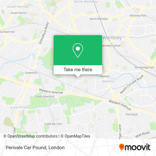 How to get to Perivale Car Pound by bus, Tube or train?