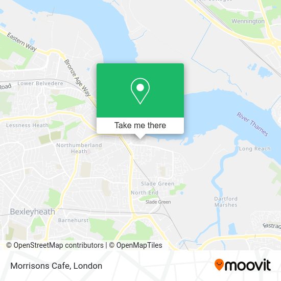 How to get to Morrisons Cafe in Erith by bus or train?