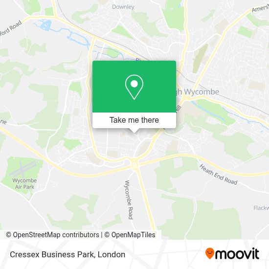 How to get to Cressex Business Park in High by bus or train?